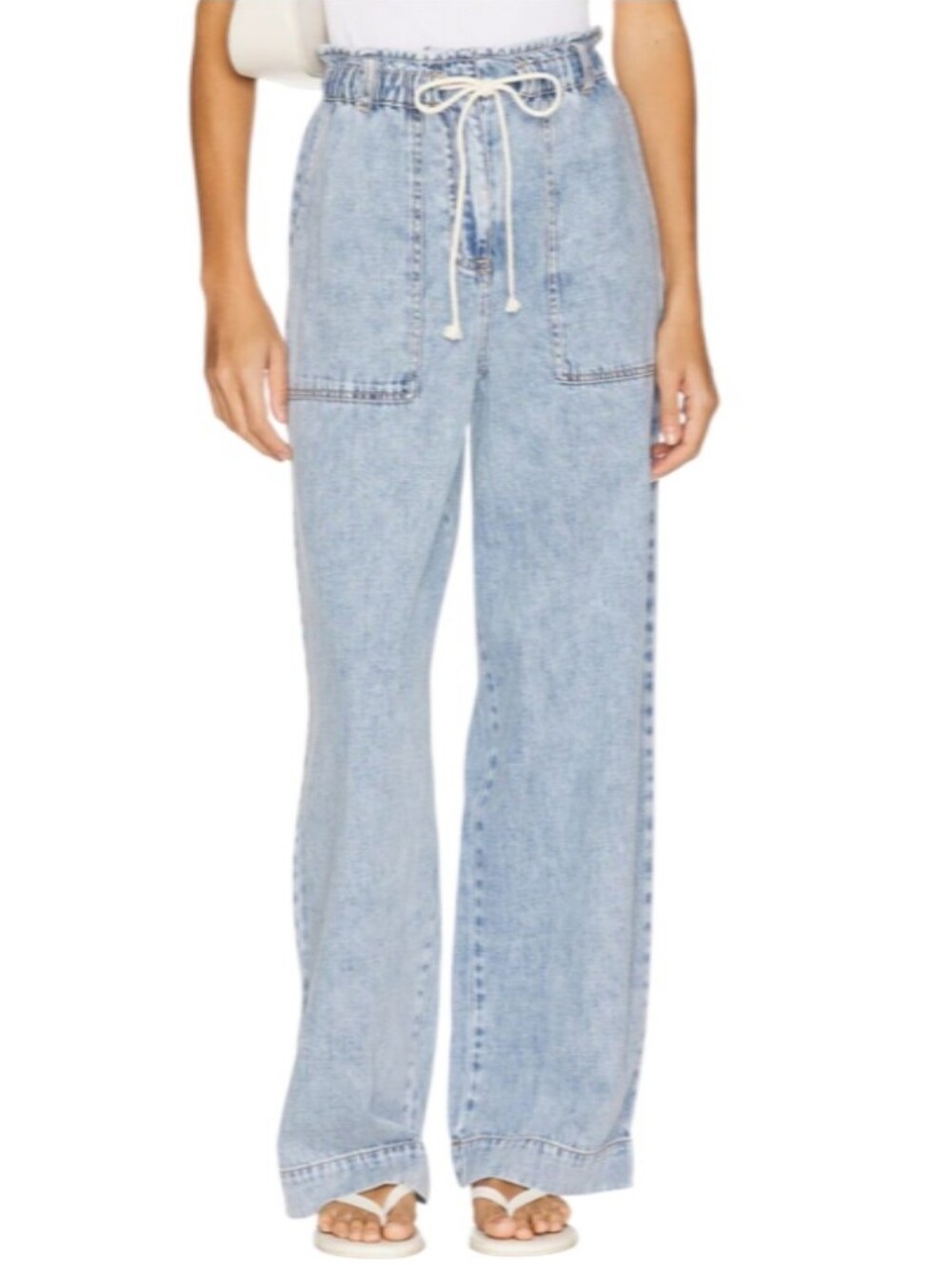 Rails Ryan Pant High-Rise Wide-Leg Drawstring Jeans-NWOT